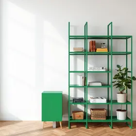 estante metálica verde